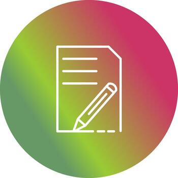 icono de vector de edición de documento