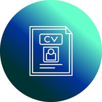 CV Vector Icon