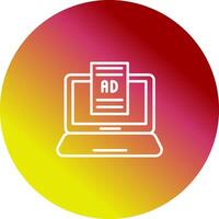 Internet Ads Vector Icon