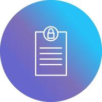 Privacy Page Vector Icon