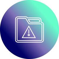 Alert Folder Vector Icon