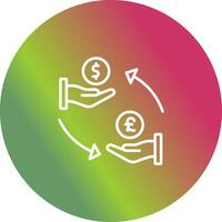 Dollar to Pound Vector Icon