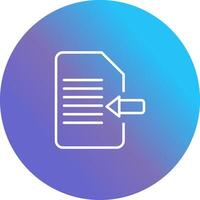 Import Document Vector Icon