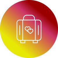 Lover Suitcase Vector Icon