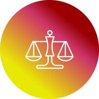 Justice Scale Vector Icon