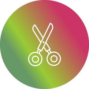 icono de vector de tijeras