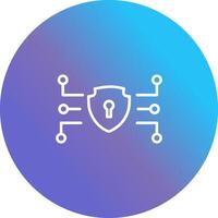 icono de vector de seguridad de datos