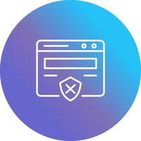 Unprotected Website Vector Icon