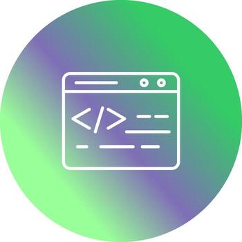 icono de vector de codificación web