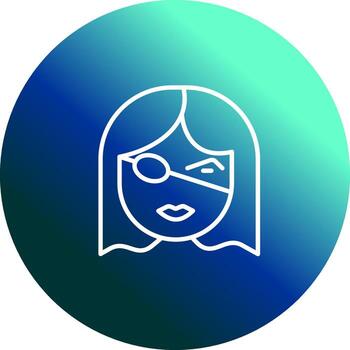 icono de vector de parche en el ojo