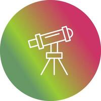 Telescope on Stand Vector Icon