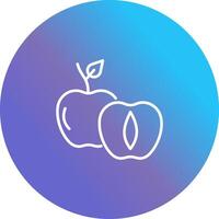 Apricot Vector Icon