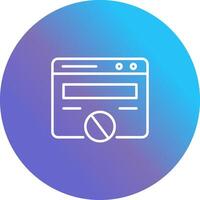 Block Website Vector Icon