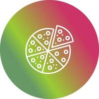 icono de vector de rebanada de pizza