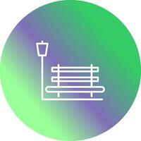 Relaxation Bench Vector Icon