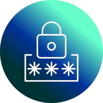 icono de vector de código pin