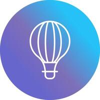 Hot Air Balloon Vector Icon