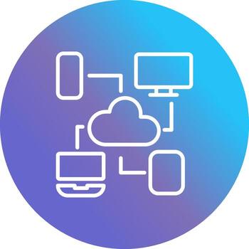 Cloud Computing Vector Icon