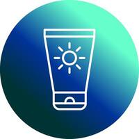 Sun Cream Vector Icon