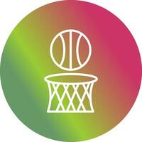 icono de vector de baloncesto