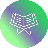 Reading Holy Book Vector Icon