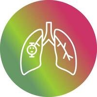 Lung Cancer Vector Icon