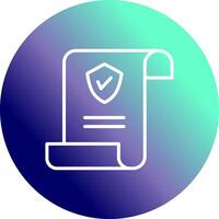 Insurance Policy Vector Icon