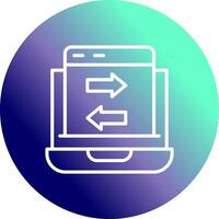 Data Transfer Vector Icon