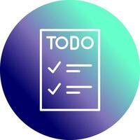 icono de vector de lista de tareas