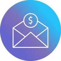 Mail Coin Vector Icon