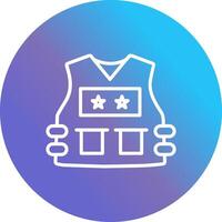 Police Vest Vector Icon