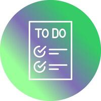 Today to Done Checklist Vector Icon