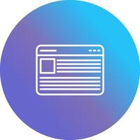 Blogging Services Vector Icon