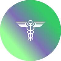 icono de vector de caduceo