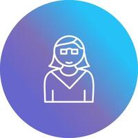 Female Professor Vector Icon