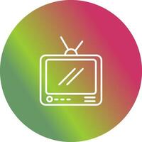icono de vector de transmisión de televisión