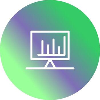 Checked Bar Graph Vector Icon