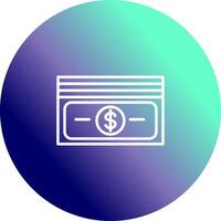 paquete de icono de vector de billetes