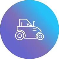 icono de vector de tractor