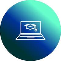 Online Degree Vector Icon