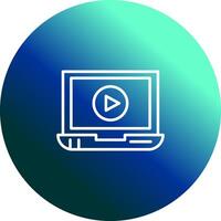 Video Screening Vector Icon