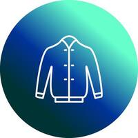 icono de vector de chaqueta elegante