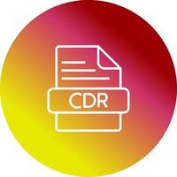 icono de vector de cdr