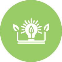 Ecology Bulb Vector Icon