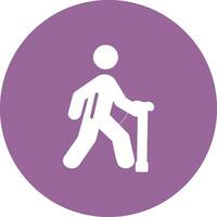 Walking Stick Vector Icon