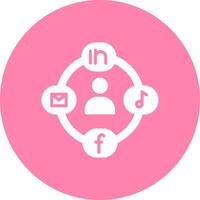 Social Circle Vector Icon