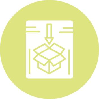icono de vector de paquete