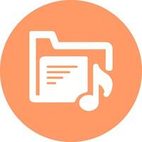 Music Folder Vector Icon