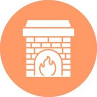 Fireplace Vector Icon