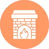 Fireplace Vector Icon